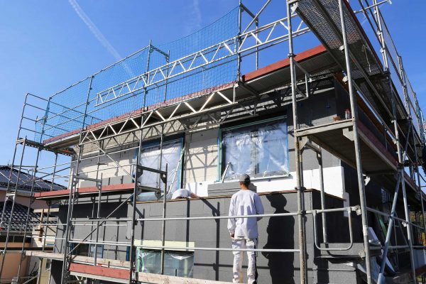 Wärmedämmung an einer Fassade / WDVS
