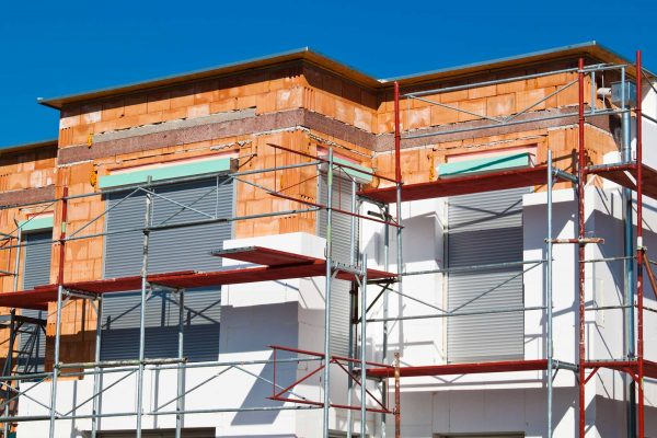 Wärmedämmung an einer Fassade / WDVS